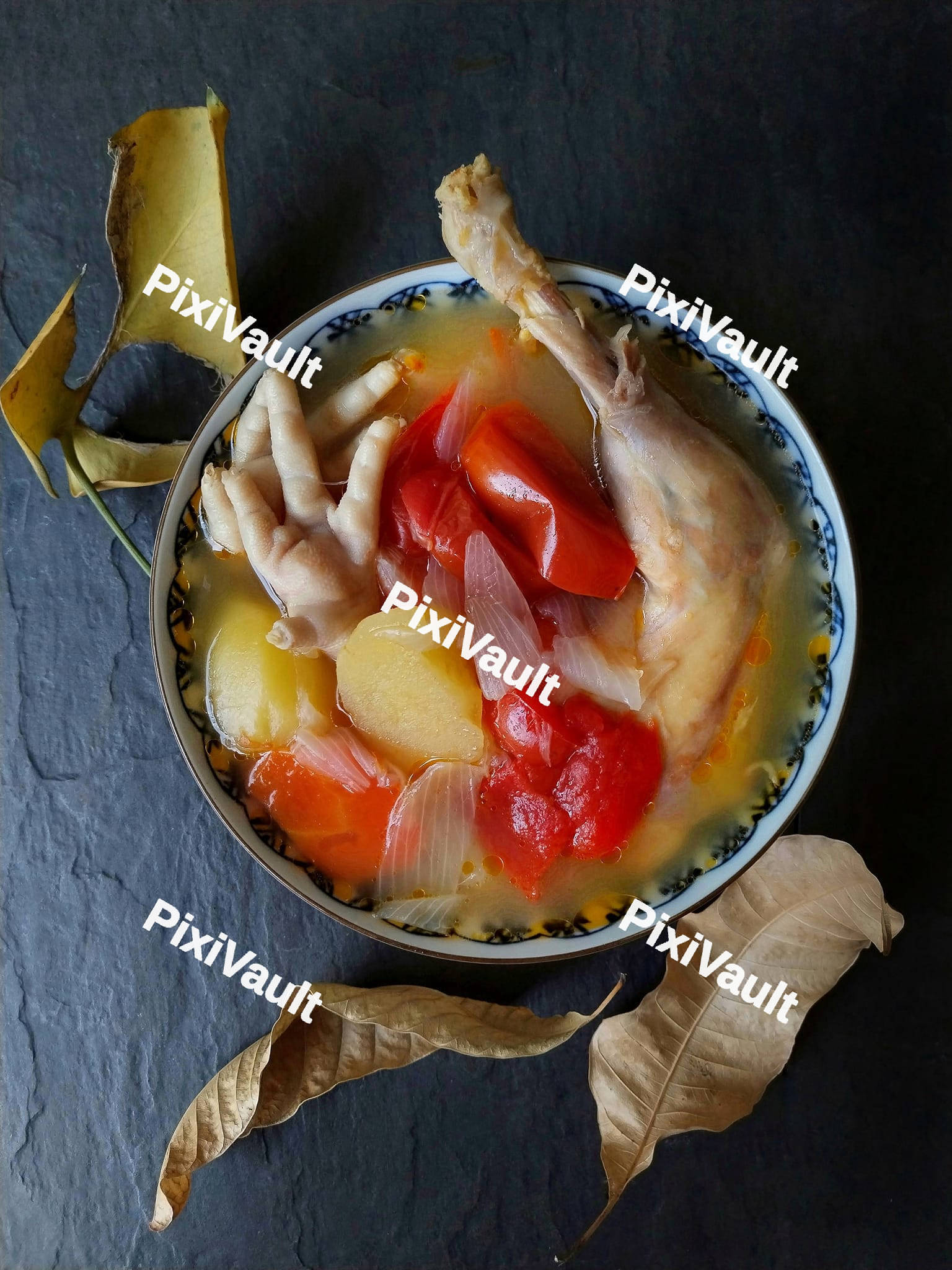 Spicy Chicken Feet soup
